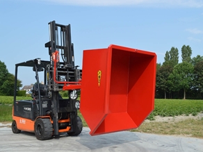 Tipping container (fork mounted)